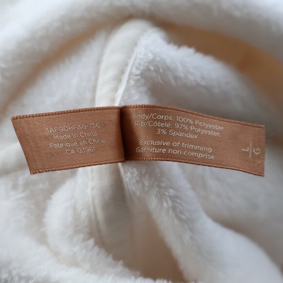 Plush Seep Robe- Denver Hayes- Size L- Off-white/cream - Picture 7 of 9